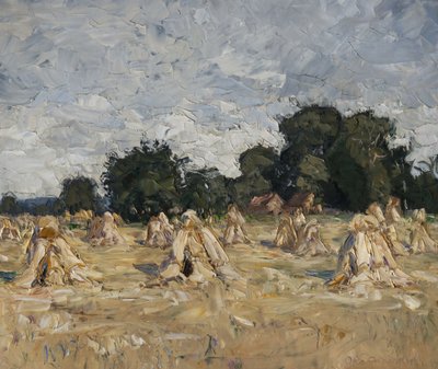 Corn Stooks by Otto Altenkirch